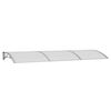 vidaXL Deurluifel 300x100 cm polycarbonaat grijs