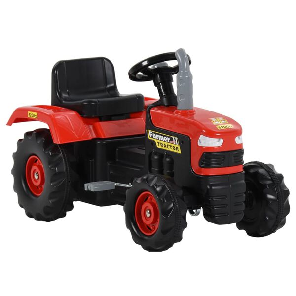 vidaXL Traptractor rood en zwart