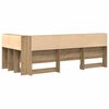 vidaXL Opberghoofdbord met plank Artisan Eiken 90 cm Bewerkt hout