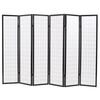 vidaXL Kamerscherm inklapbaar Japanse stijl 240x170 cm zwart