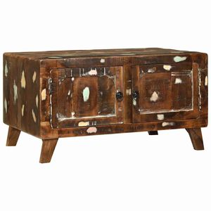 vidaXL Salontafel Multikleur 80 x 54 x 45 cm Massief Gerecycled Hout