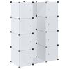 vidaXL Kast met 9 compartimenten modulair 109x36,5x143 cm wit