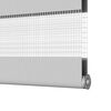 vidaXL Zebra rolgordijn 165x230 cm stofbreedte 160,9 cm lichtgrijs