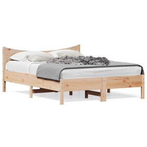 vidaXL Bedframe zonder matras massief grenenhout 120x200 cm