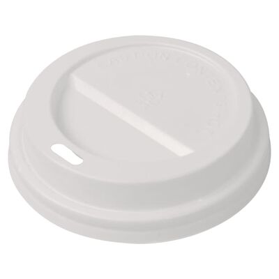 vidaXL Deksels voor wegwerp koffiebekers 1000 st plastic 80 mm