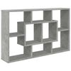 vidaXL Wandschap 85x16x52,5 cm bewerkt hout betongrijs