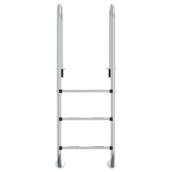 vidaXL Zwembadladder 54x38x158 cm 304 roestvrijstaal