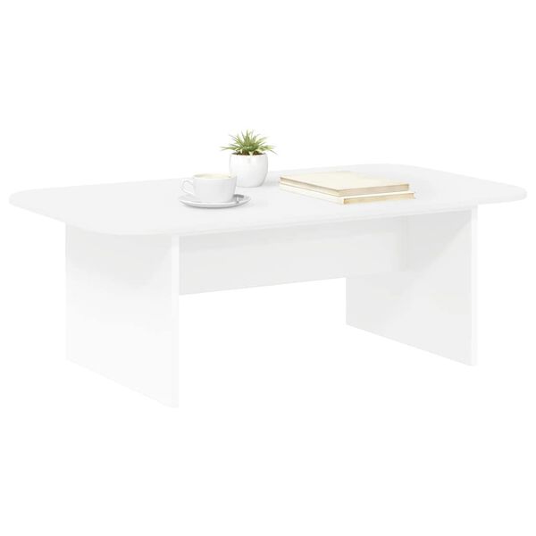 vidaXL Salontafel Wit 93 x 53 x 33 cm Bewerkt hout