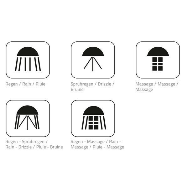 RIDDER Douchekop Havanna zwart