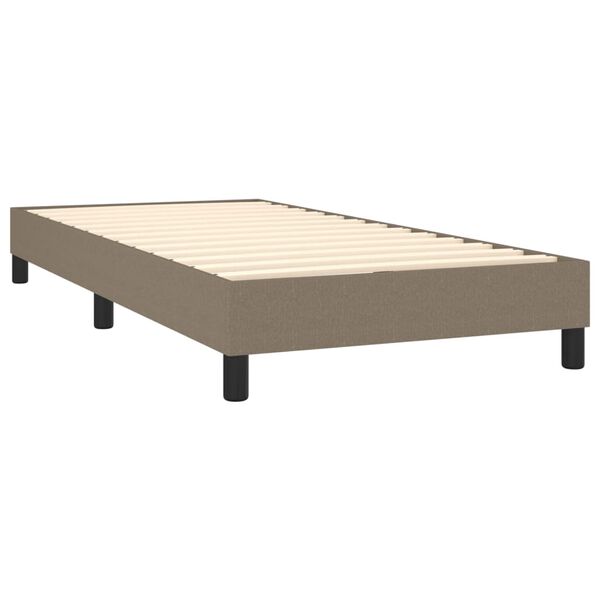 vidaXL Boxspring bed 90x190 cm stof taupe