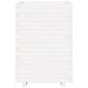 vidaXL Plantenbak 50x50x72,5 cm massief grenenhout wit
