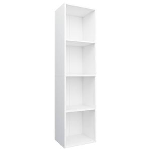 vidaXL Boekenkast/tv-meubel 36x30x143 cm bewerkt hout wit
