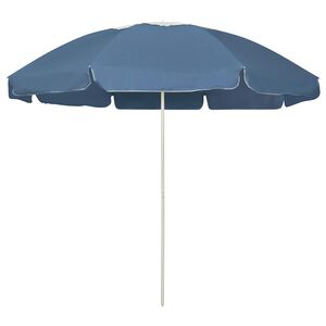 vidaXL Strandparasol 240 cm blauw