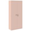 vidaXL Opbergkast Roze 90 x 40 x 200 cm Staal