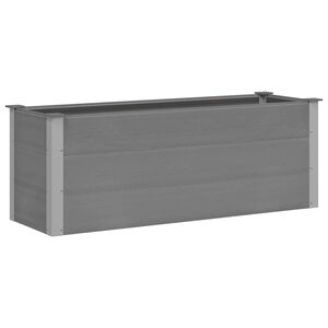 vidaXL Plantenbak verhoogd 150x50x54 cm HKC grijs