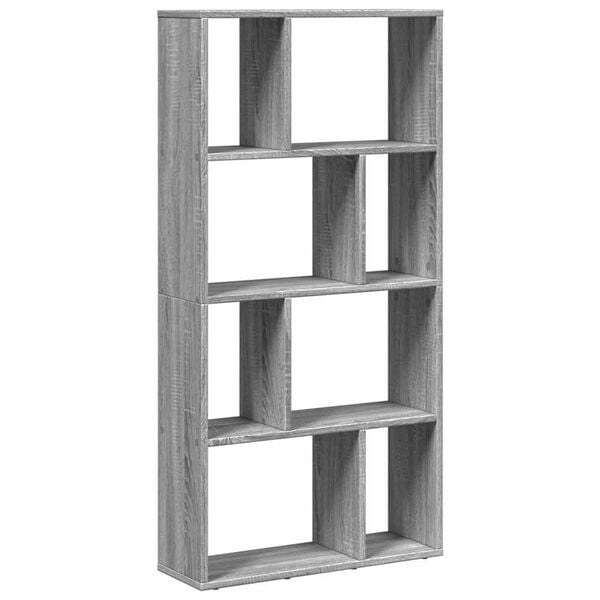 vidaXL Boekenkast 60x20x120,5 cm bewerkt hout grijs sonoma eikenkleurig