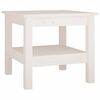 vidaXL Salontafel Wit 45x45x40 cm Massief grenenhout