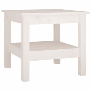 vidaXL Salontafel Wit 45x45x40 cm Massief grenenhout