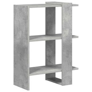 vidaXL Boekenkast Beton Grijs 52 x 25 x 71,5 cm Bewerkt hout