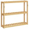 vidaXL Badkamerrek 3-laags wandmontage 60x15x54 cm bamboe