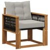 vidaXL Buiten Midden Sofa Massief Acaciahout Naturel
