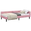 vidaXL Hoekbedframe met hoofdeinde Roze 80 cm x 200 cm Fluweel