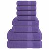 vidaXL 8-delige Handdoekenset FROGN 360 g/m&sup2; paars