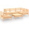 vidaXL 6-delige Loungeset massief grenenhout