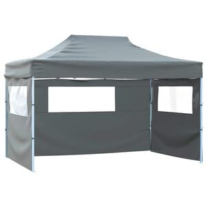 vidaXL Vouwtent met 3 wanden 431x291x315 cm antraciet