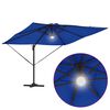 vidaXL Roma Parasol Blauw 286 x 284 x 270 cm Aluminium en Polyester