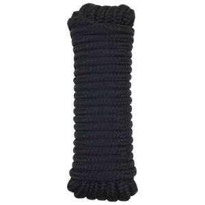 vidaXL Boottouw 6 m 1 Zwart Polyester
