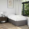 vidaXL Bedframe zonder matras 90x190 cm stof taupe
