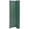 vidaXL Tuinafscheiding dubbelzijdig 90x400 cm groen