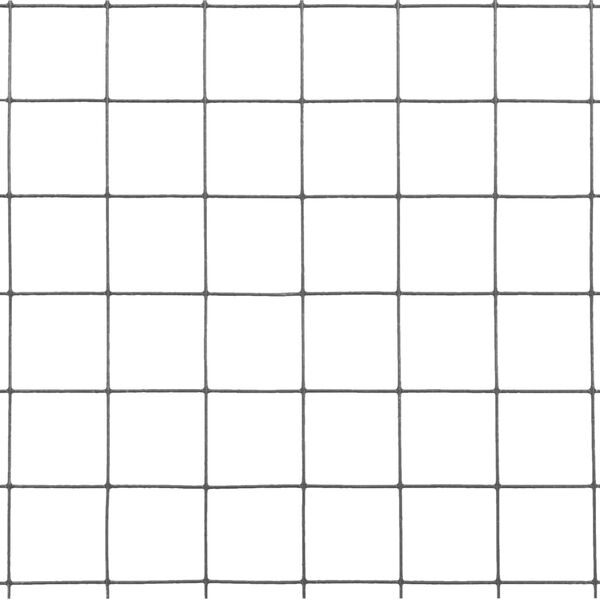 vidaXL Kippengaas 25x0,5 m staal met PVC coating grijs