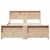 vidaXL Bedframe met hoofdeinde Bruin 150 x 200 cm Bewerkt hout