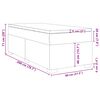 vidaXL Boxspring met matras stof cr&egrave;mekleurig 80x200 cm