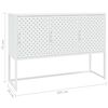 vidaXL Dressoir 105x35x75 cm staal wit