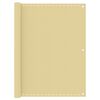 vidaXL Balkonscherm 120x300 cm HDPE beige