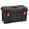 vidaXL Flightcase draagbaar 57x35x32,5 cm PP zwart