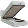 vidaXL Ottoman bed met matras Lichtgrijs 90 x 190 cm Fluweel