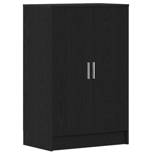 vidaXL Schoenenkast 60x35x92 cm spaanplaat zwart eikenkleurig