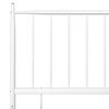 vidaXL Bedframe metaal wit 180x200 cm