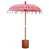 vidaXL Balinese parasol met basis 2 st Roze
