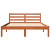 vidaXL Bedframe zonder matras massief grenenhout wasbruin 135x190 cm