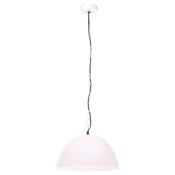 vidaXL Hanglamp industrieel vintage rond 25 W E27 41 cm wit
