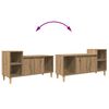 vidaXL TV-kast Artisan Eiken 100 x 35 x 55 cm Bewerkt hout