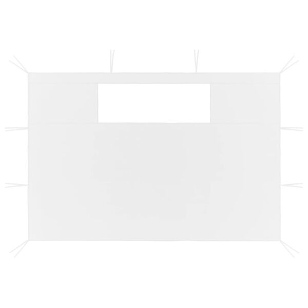 vidaXL Prieelzijwanden met ramen 2 st wit