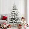 vidaXL Kunstmatige Inklapbare Kerstboom Wit 180 cm PE en PVC