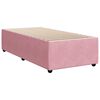 vidaXL Boxspring met matras fluweel roze 100x200 cm