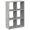 vidaXL Kamerscherm / boekenkast 69,5x29x103,5 cm hout betongrijs